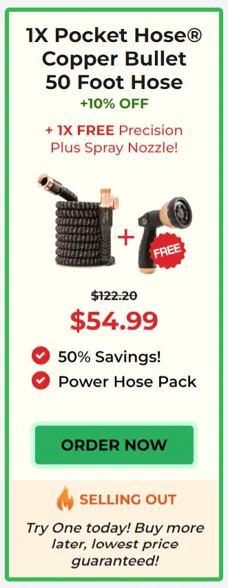 Pocket Hose Copper Bullet offer price